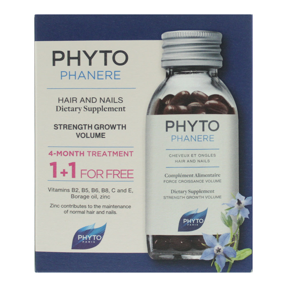 Phyto Phanere Duo Set Hair And Nails Treatment 2 x 120 Capsules  - Box