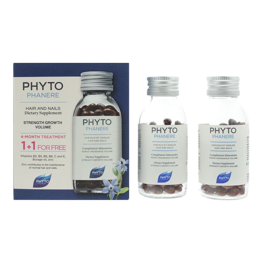 Phyto Phanere Duo Set Hair And Nails Treatment 2 x 120 Capsules 