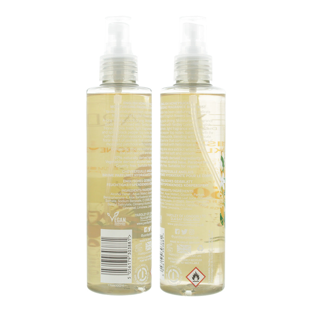 Yardley English Honeysuckle Body Mist 200ml