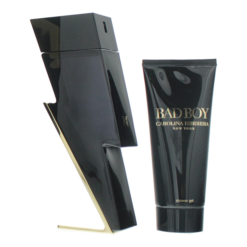 Carolina Herrera Bad Boy 2 Piece Gift Set: Eau de Toilette 100ml - Shower Gel 10 - Product
