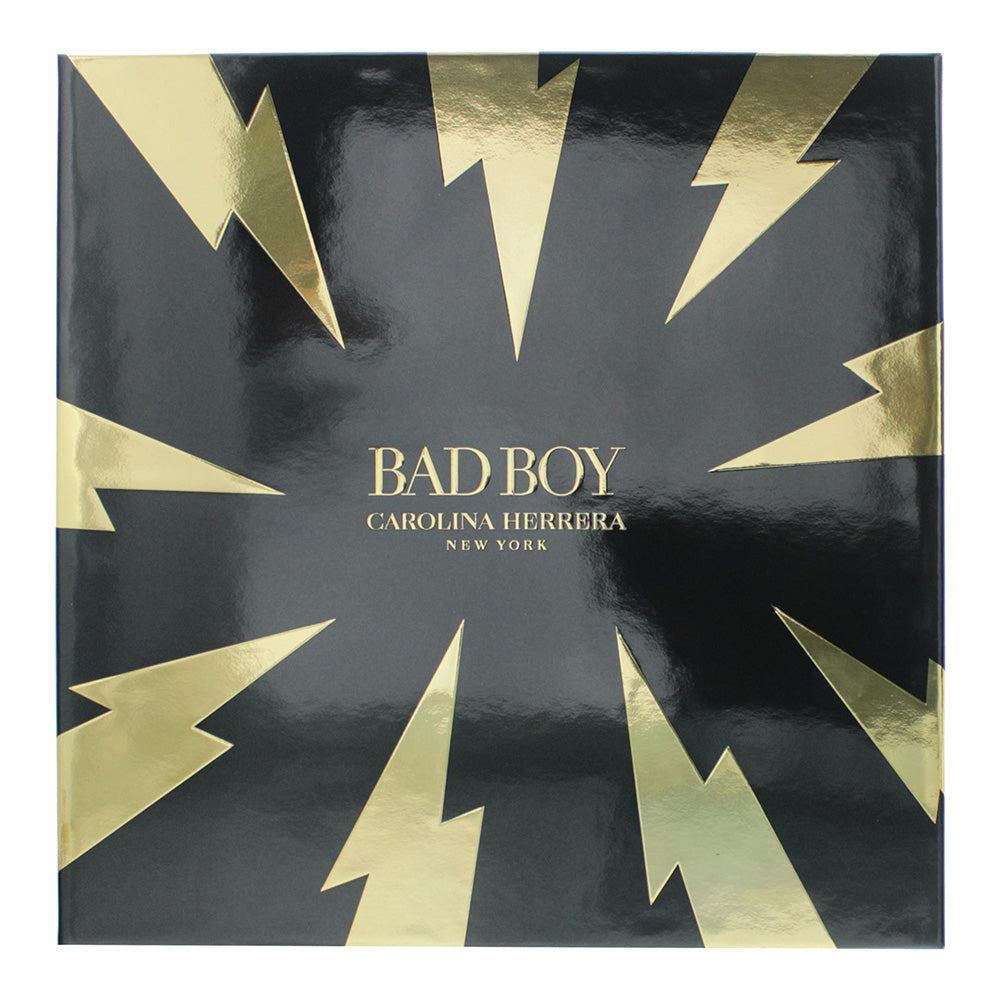 Carolina Herrera Bad Boy 2 Piece Gift Set: Eau de Toilette 100ml - Shower Gel 10 - Box