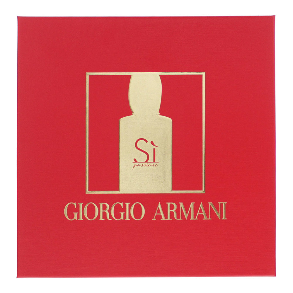 Giorgio Armani Si Passione 3 Piece Gift Set: Eau de Parfum 100ml - Eau de Parfum - Box