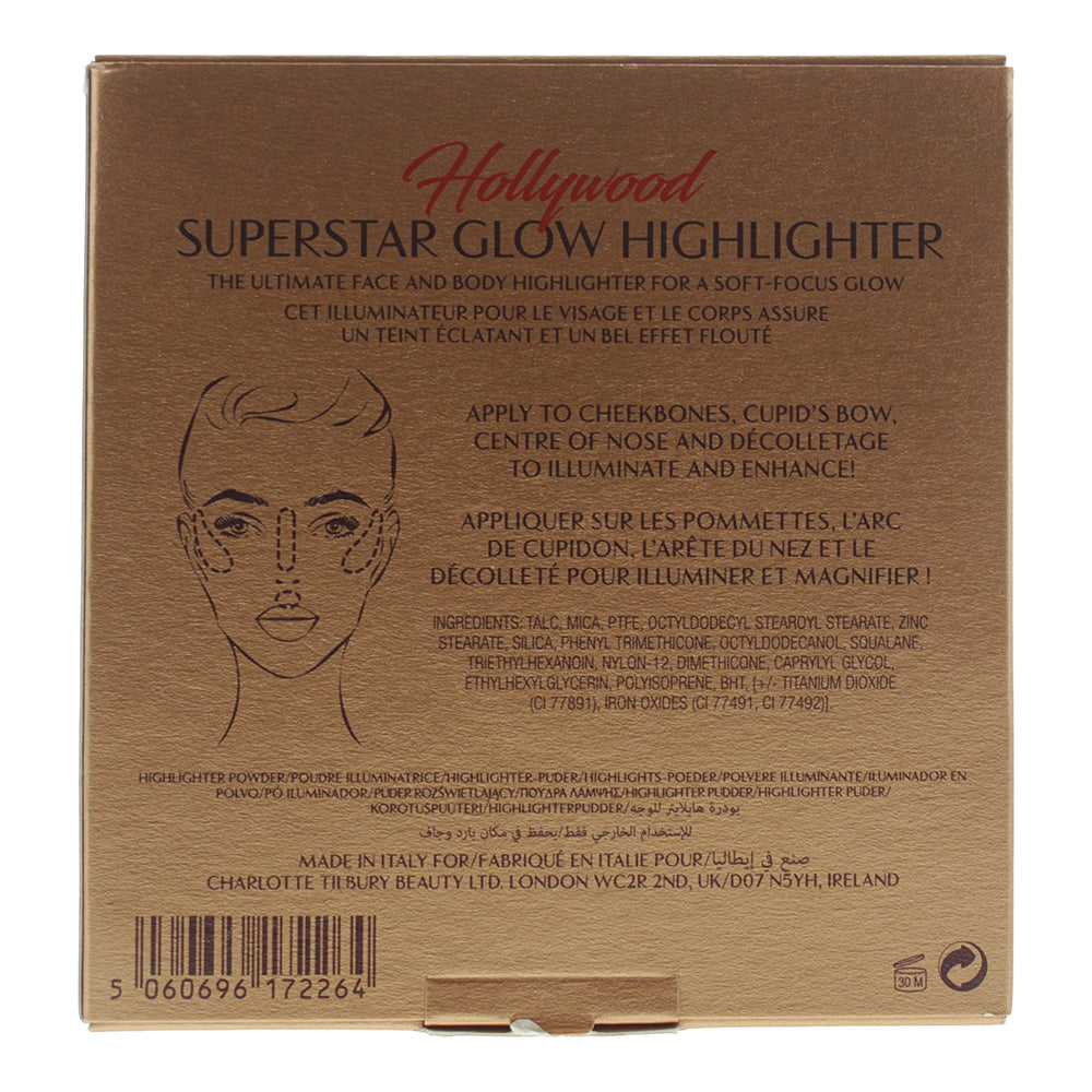 Charlotte Tilbury Hollywood Superstar Glow Highlighter 11.5g - Ingredients