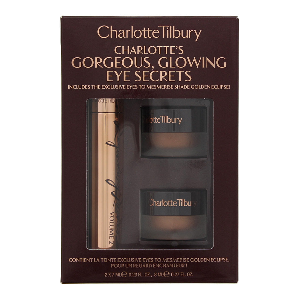 Charlotte Tilbury Gorgeous  Glowing Eye Secrets 3 Piece Gift Set: Mascara 8ml - Cream Eye Shadow 7ml - Cream Eye Shadow 7ml