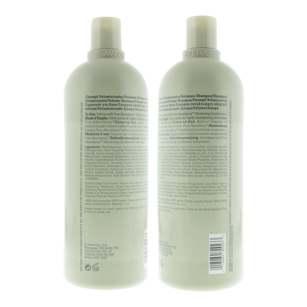 Aveda Pure Abundance Volumizing Shampoo 1000ml - Ingredients