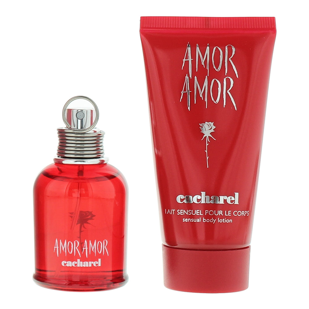 Cacharel Amor Amor 2 Piece Gift Set: Eau de Toilette 30ml - Body Lotion 50ml - Product