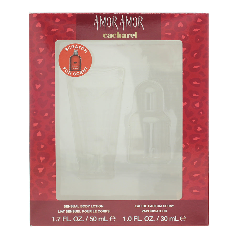 Cacharel Amor Amor 2 Piece Gift Set: Eau de Toilette 30ml - Body Lotion 50ml - Box