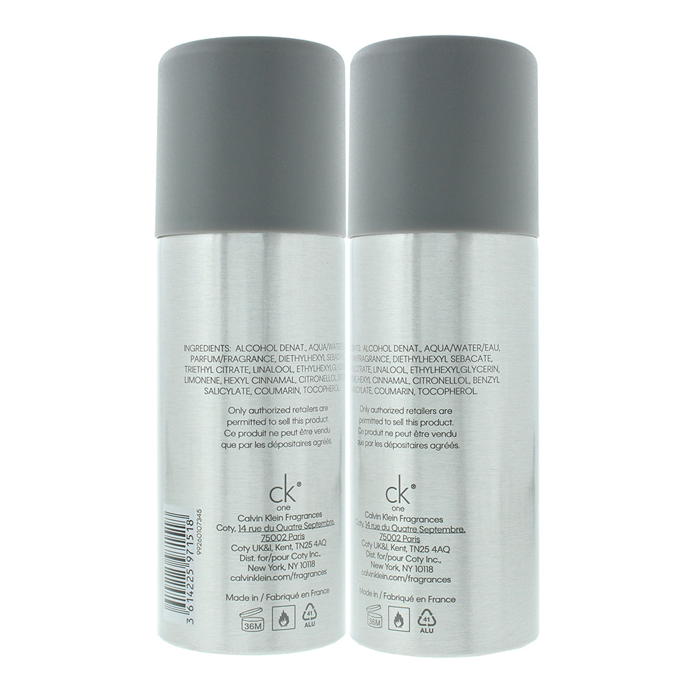 Calvin Klein Ck One Deodorant Spray 150ml