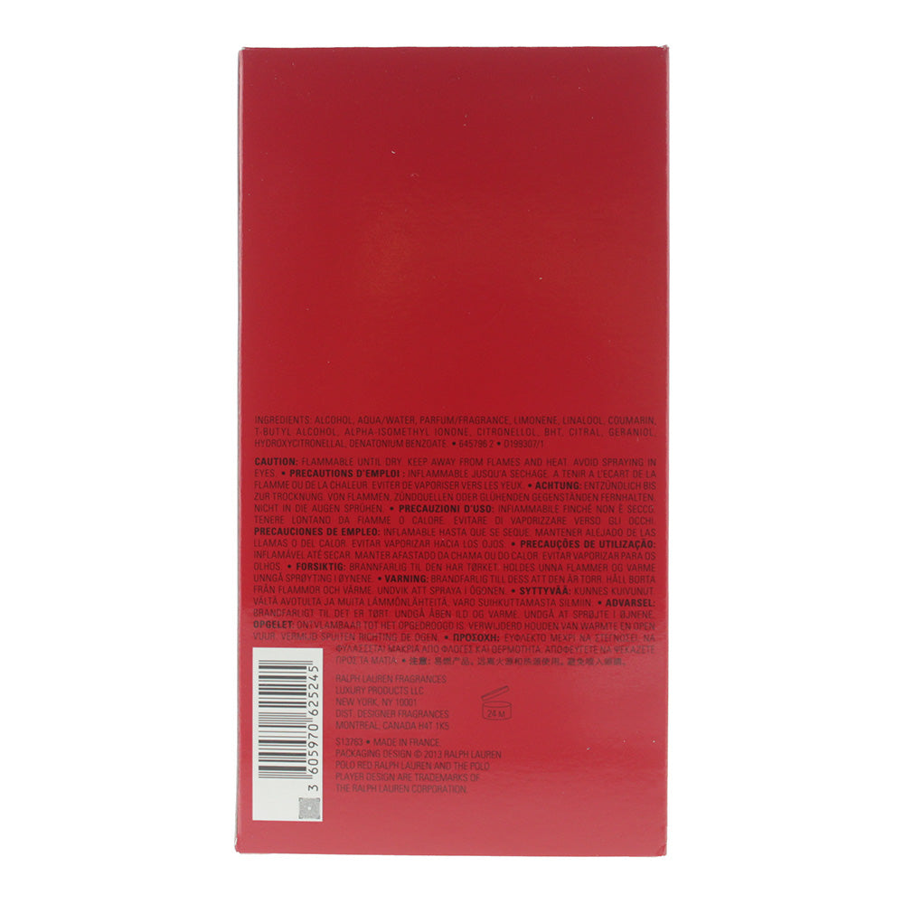 Ralph Lauren Polo Red Eau De Toilette 200ml