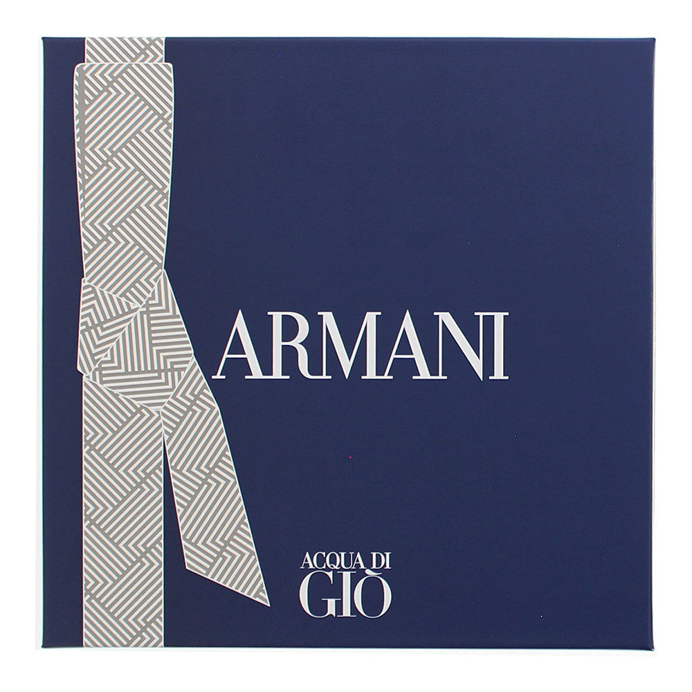 Giorgio Armani Acqua Di Giò 3 Piece Gift Set: Eau de Toilette 100ml - Eau de Toi - Box