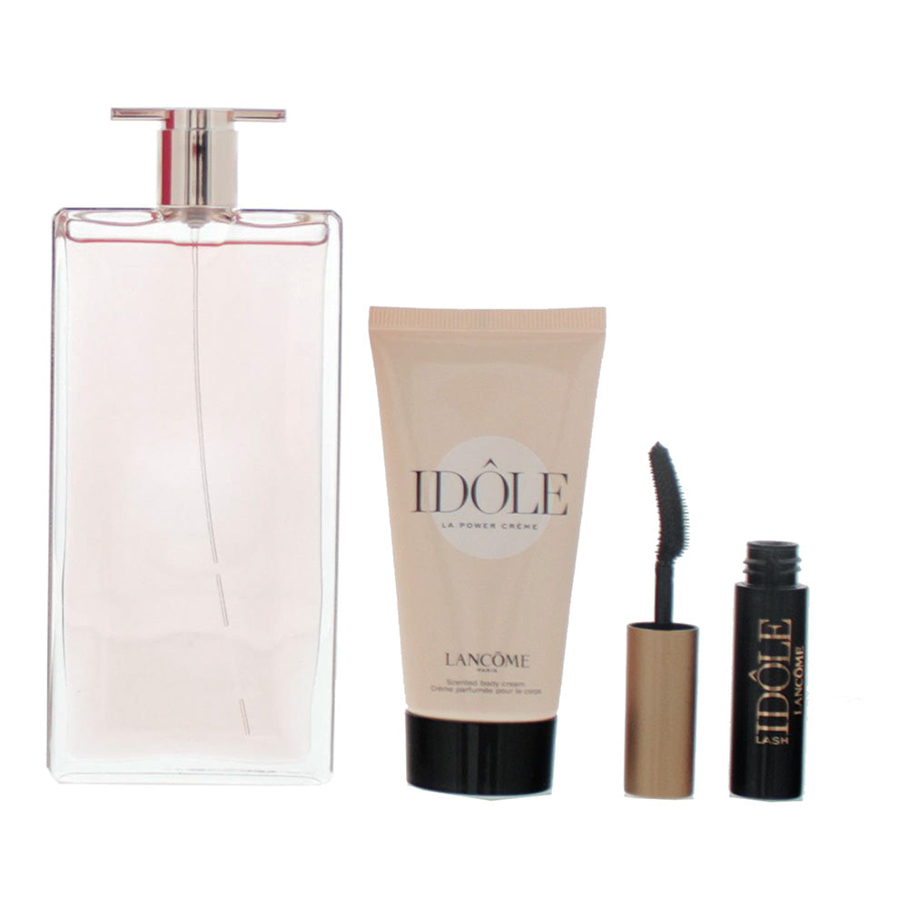 Lancôme Idôle 3 Piece Gift Set: Eau de Parfum 50ml - Body Cream 50ml - Mascara 2.5ml - Product