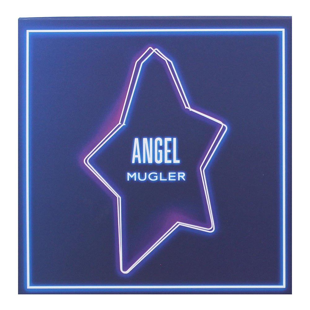 Mugler Angel Refillable 3 Piece Gift Set: Eau de Parfum 50ml - Perfuming Brush 7 - Box