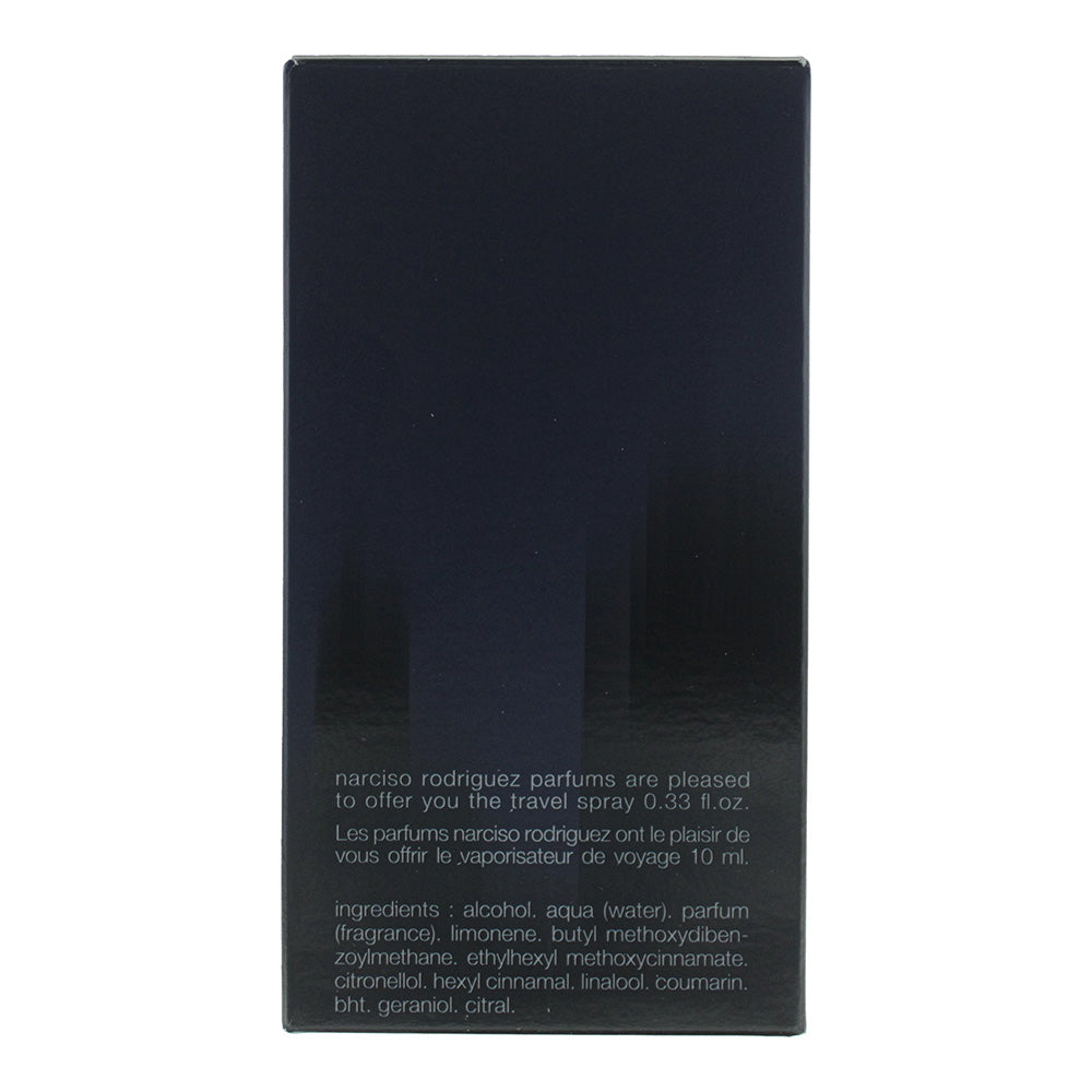Narciso Rodriguez For Him Bleu Noir 2 Piece Gift Set: Eau De Toilette 100ml - Eau De Toilette 10ml