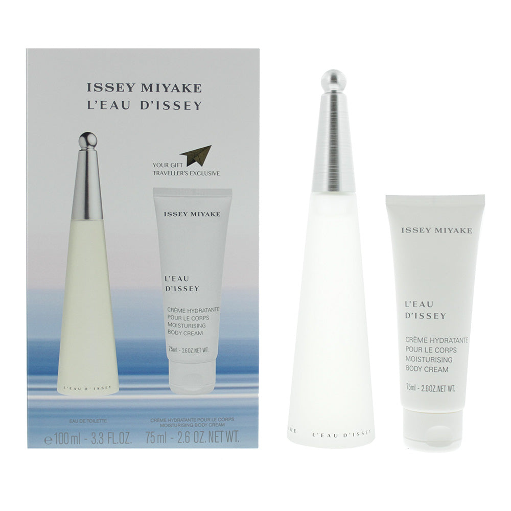 Issey Miyake L'eau D'issey 2 Piece Gift Set: Eau De Toilette 100ml - Body Lotion 75ml