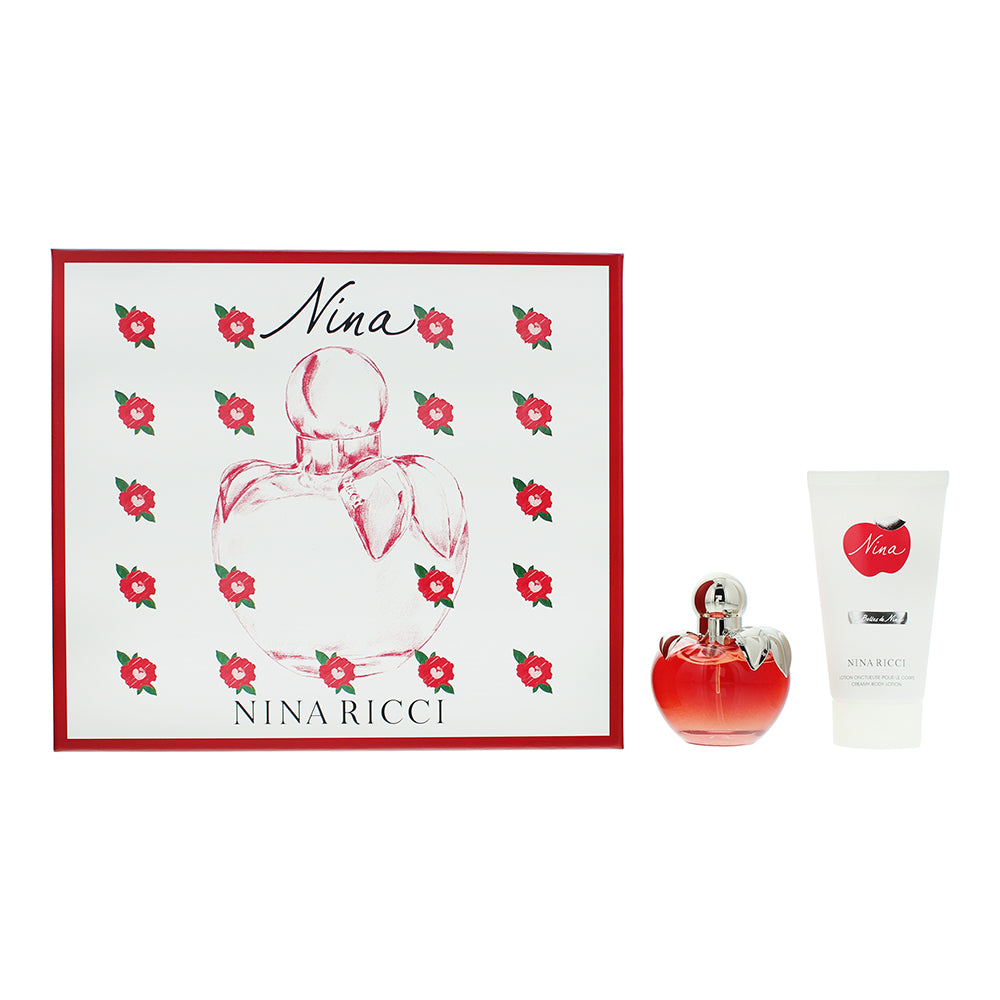 Nina Ricci Nina 2 Piece Gift Set: Eau de Toilette 50ml - Body Lotion 75ml