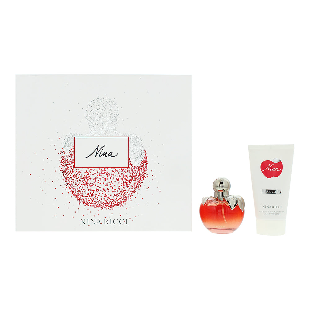 Nina Ricci Nina Eau de Toilette 2 Piece Gift Set: Eau de Toilette 50ml - Body Lo