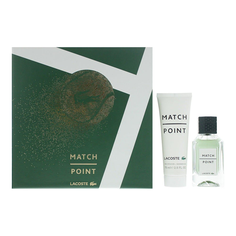 Lacoste Match Point 2 Piece Gift Set: Eau de Toilette 50ml - Shower Gel 75ml