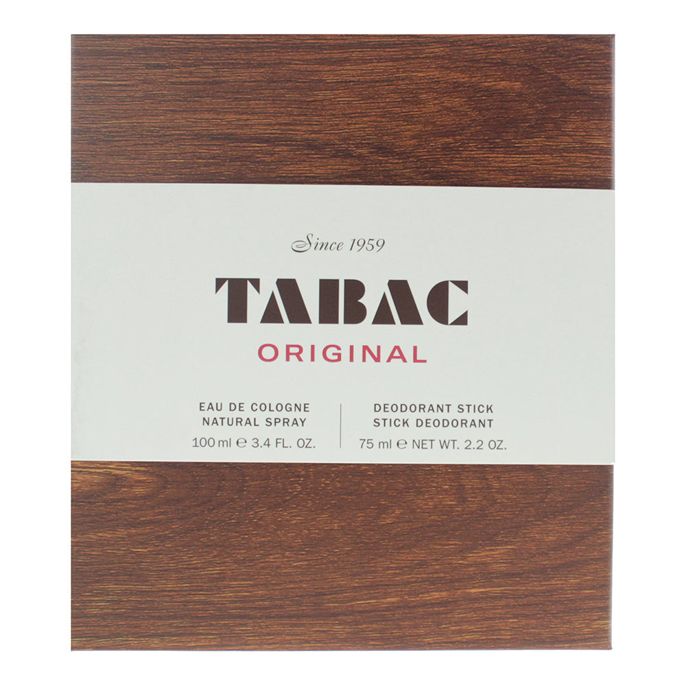 Tabac Original 2 Piece Gift Set: Eau de Cologne 100ml - Deodorant Stick 75ml - Box