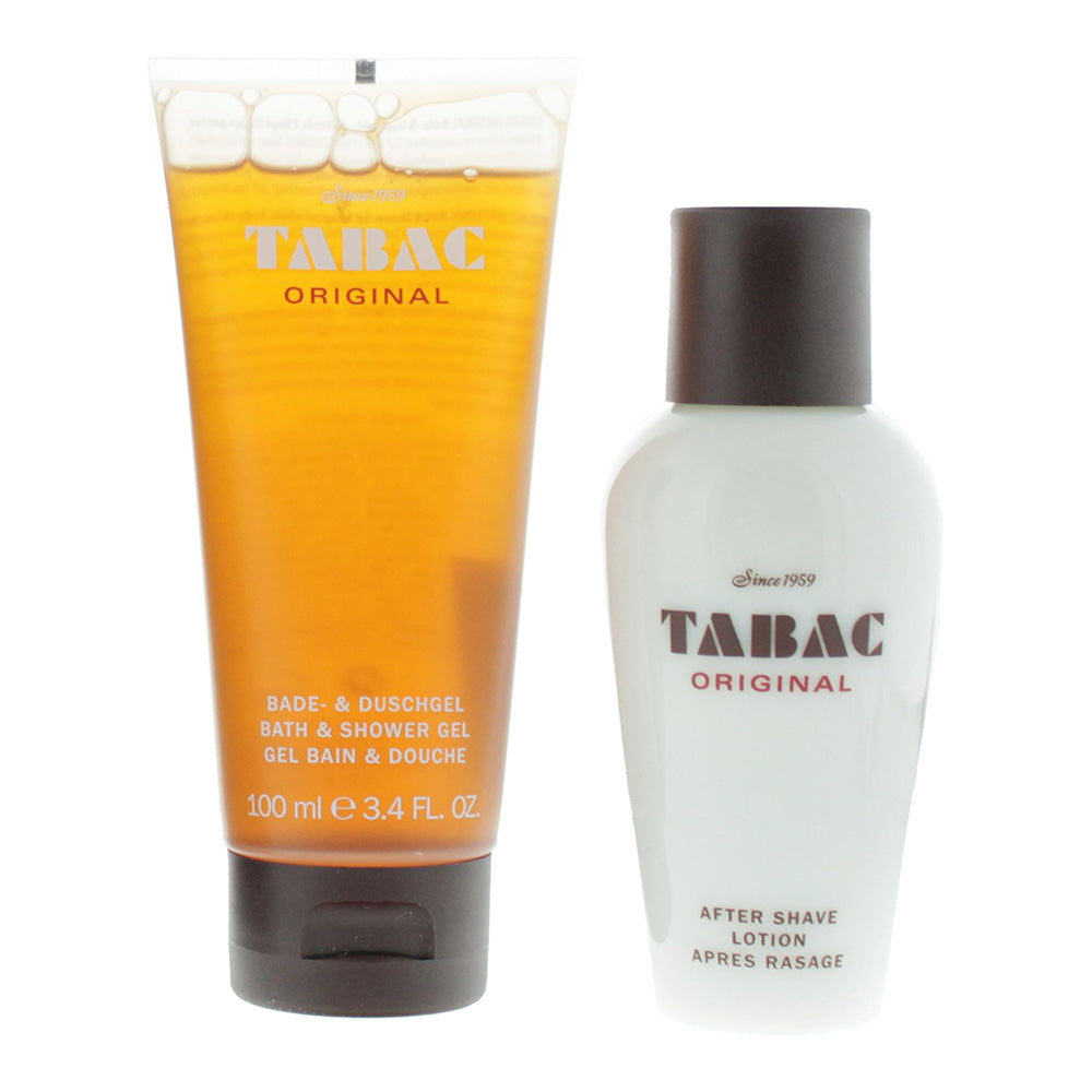Tabac Original 2 Piece Gift Set: Aftershave Lotion 75ml - Shower Gel 100ml - Product