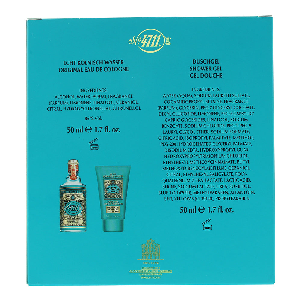 4711 Original Eau de Cologne 2 Piece Gift Set: Eau de Cologne 50ml - Shower Gel 
