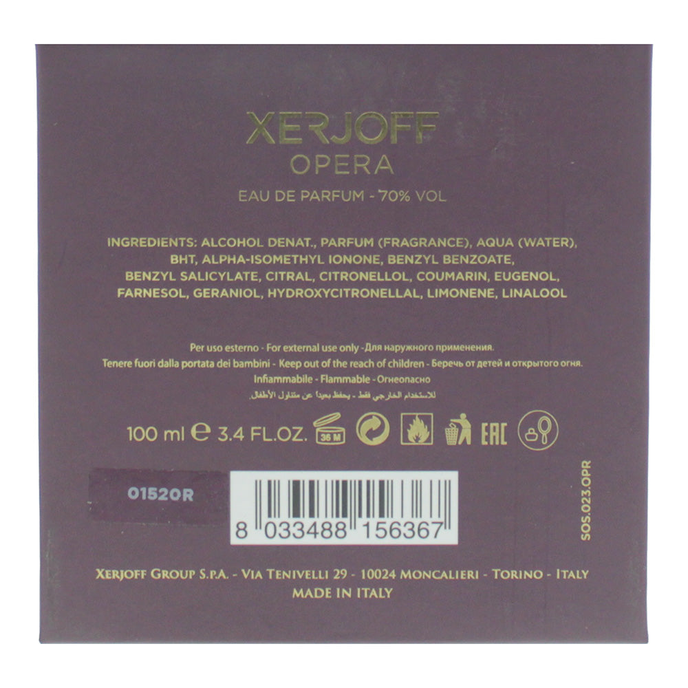 Xerjoff Opera Eau De Parfum 100ml
