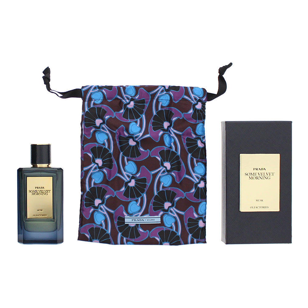 Prada Some Velvet Morning Musk 2 Piece Gift Set: Eau de Parfum 100ml - Textile Pouch - Product
