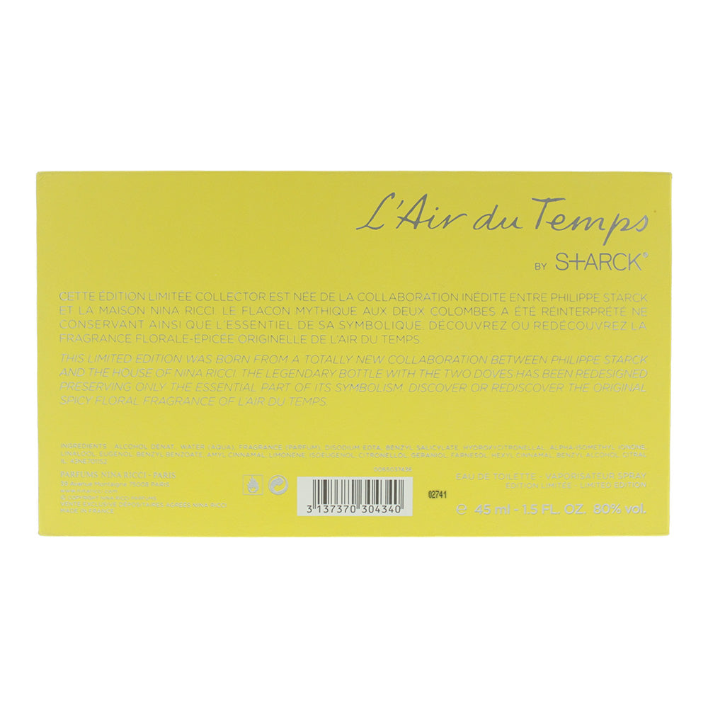 Nina Ricci L'air Du Temps By Starck Limited Edition Eau de Toilette 45ml