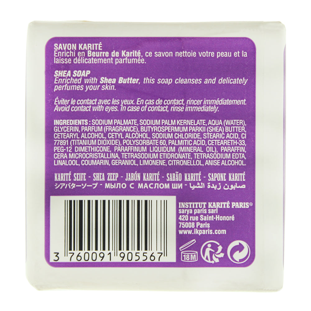 Institut Karite Paris Lavender & Shea Soap 100g - Ingredients