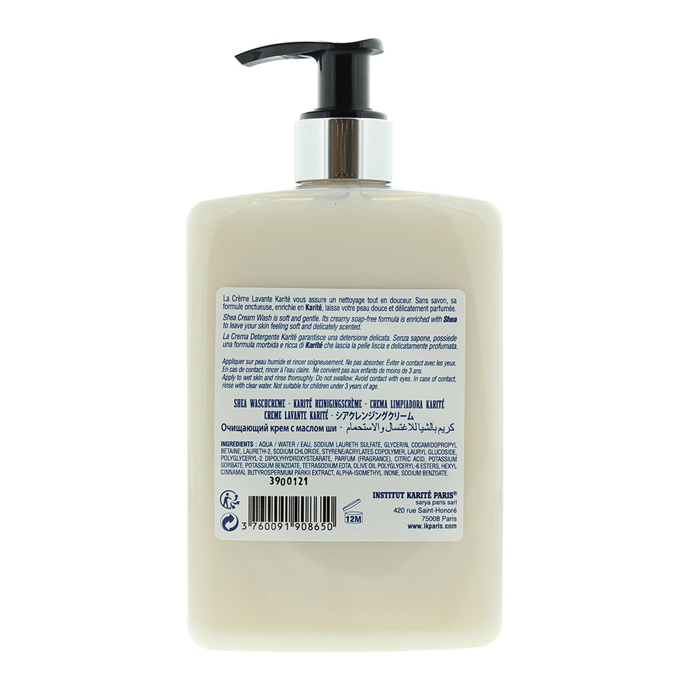 Institut Karite Paris Milk Cream Shea Cream Wash 500ml - Ingredients