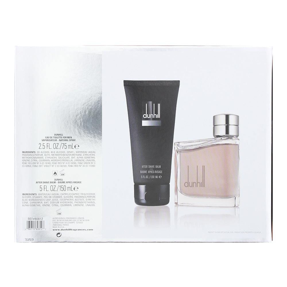 Dunhill Brown 2 Piece Gift Set: Eau De Toilette 75ml - Aftershave Balm 150ml