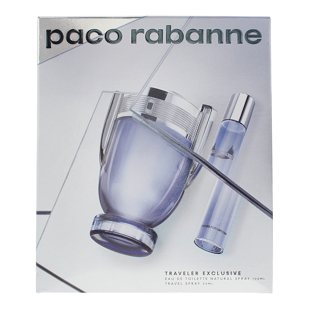 Paco Rabanne Invictus 2 Piece Gift Set: Eau De Toilette 100ml - Eau De Toilette 20ml
