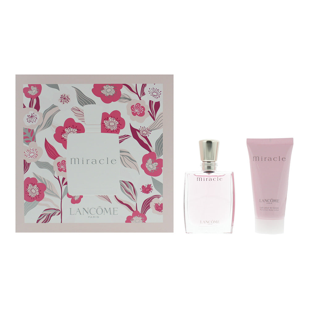 Lancome Miracle 2 Piece Gift Set: Eau De Parfum 30ml - Body Lotion 50ml
