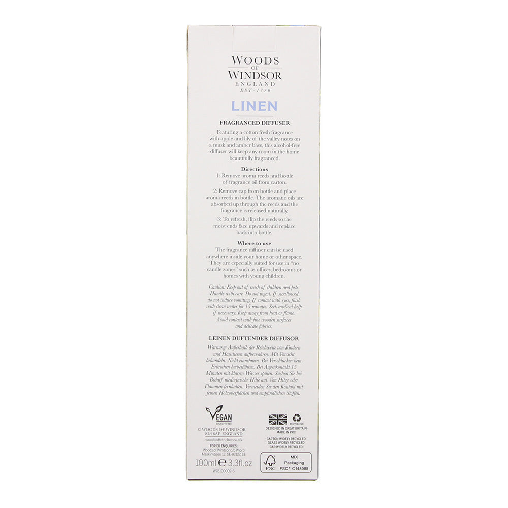 Woods Of Windsor Linen Diffuser 100ml