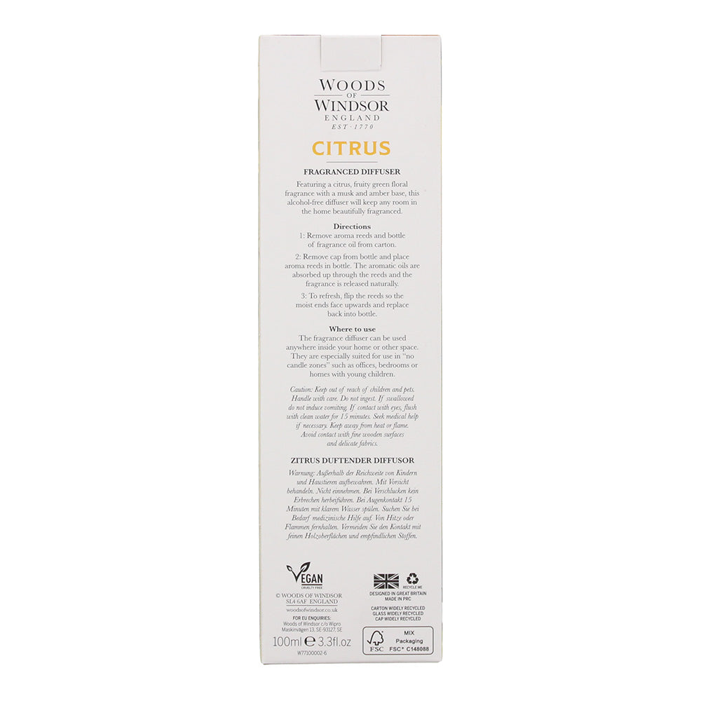 Woods Of Windsor Citrus Diffuser 100ml