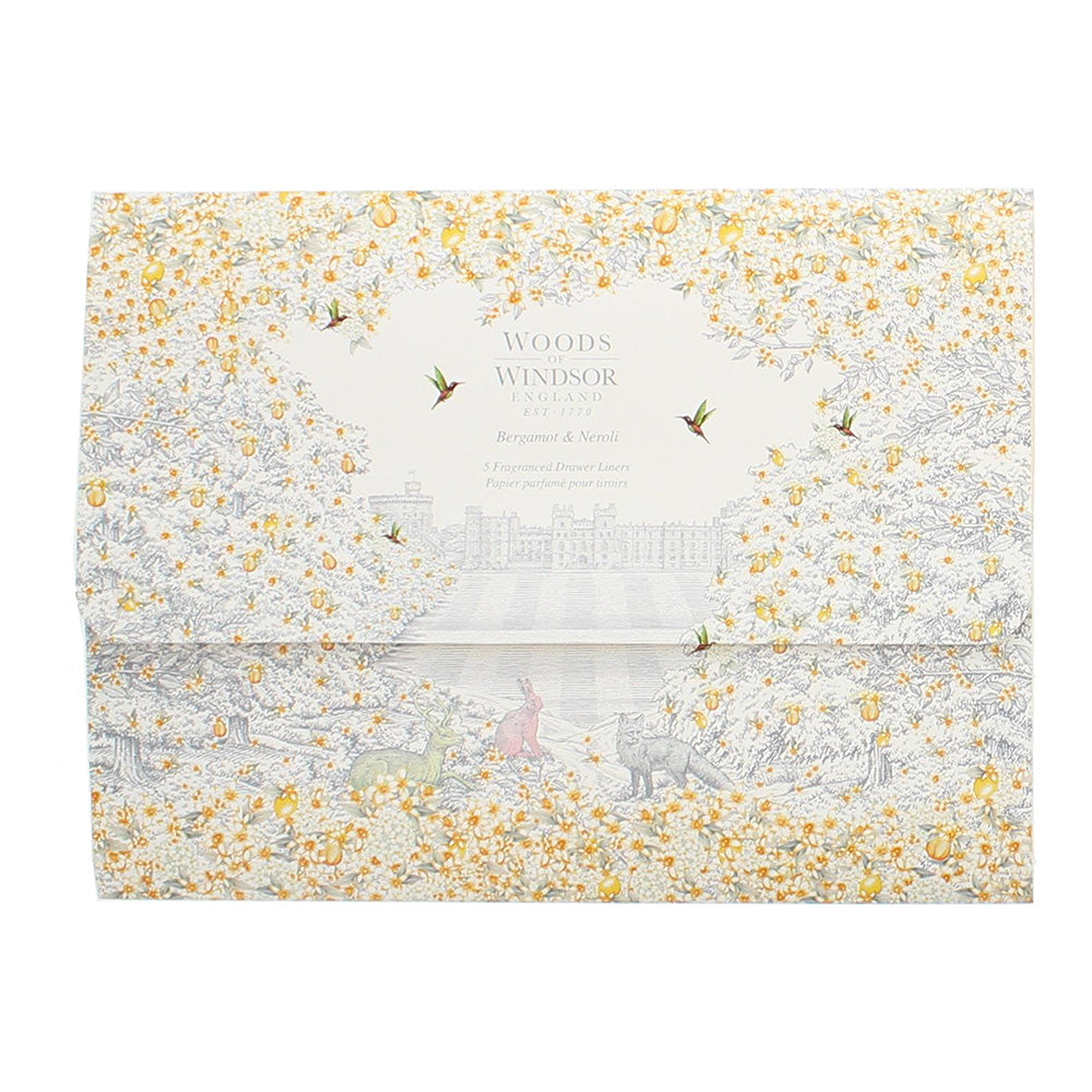 Woods Of Windsor Bergamot & Neroli Fragranced Drawer Liner - 5 Pack - Box