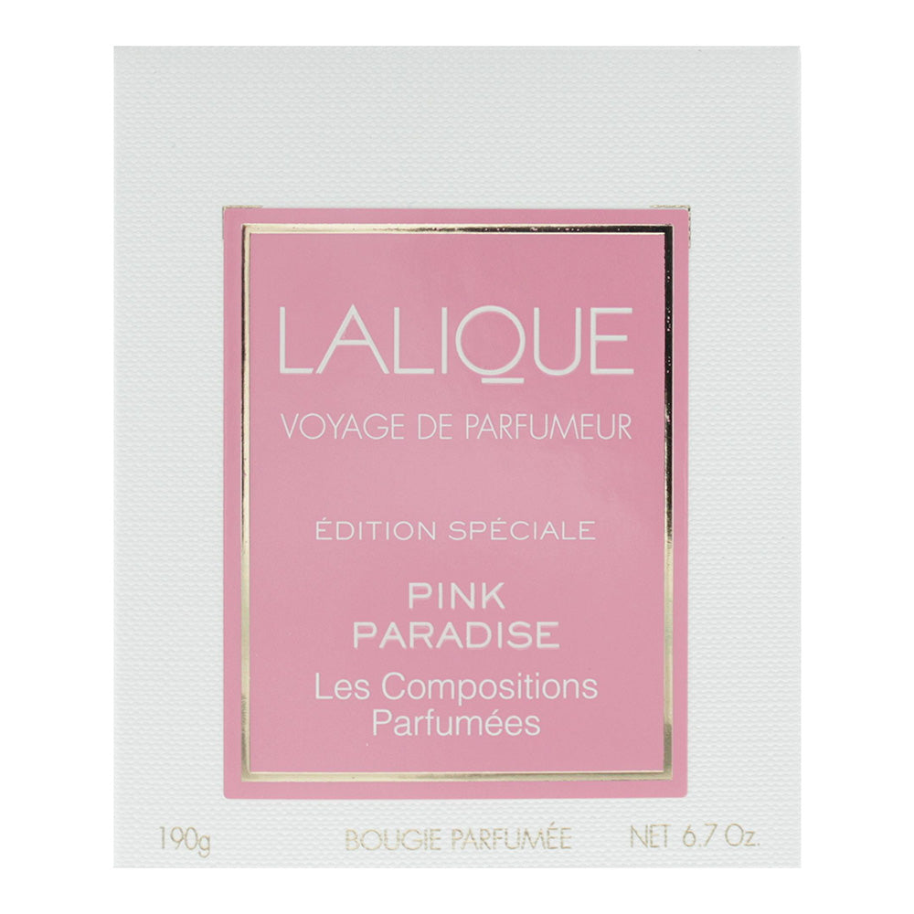 Lalique Pink Paradise Candle 190g - Box