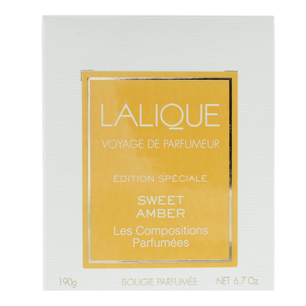 Lalique Sweet Amber Candle 190g - Box