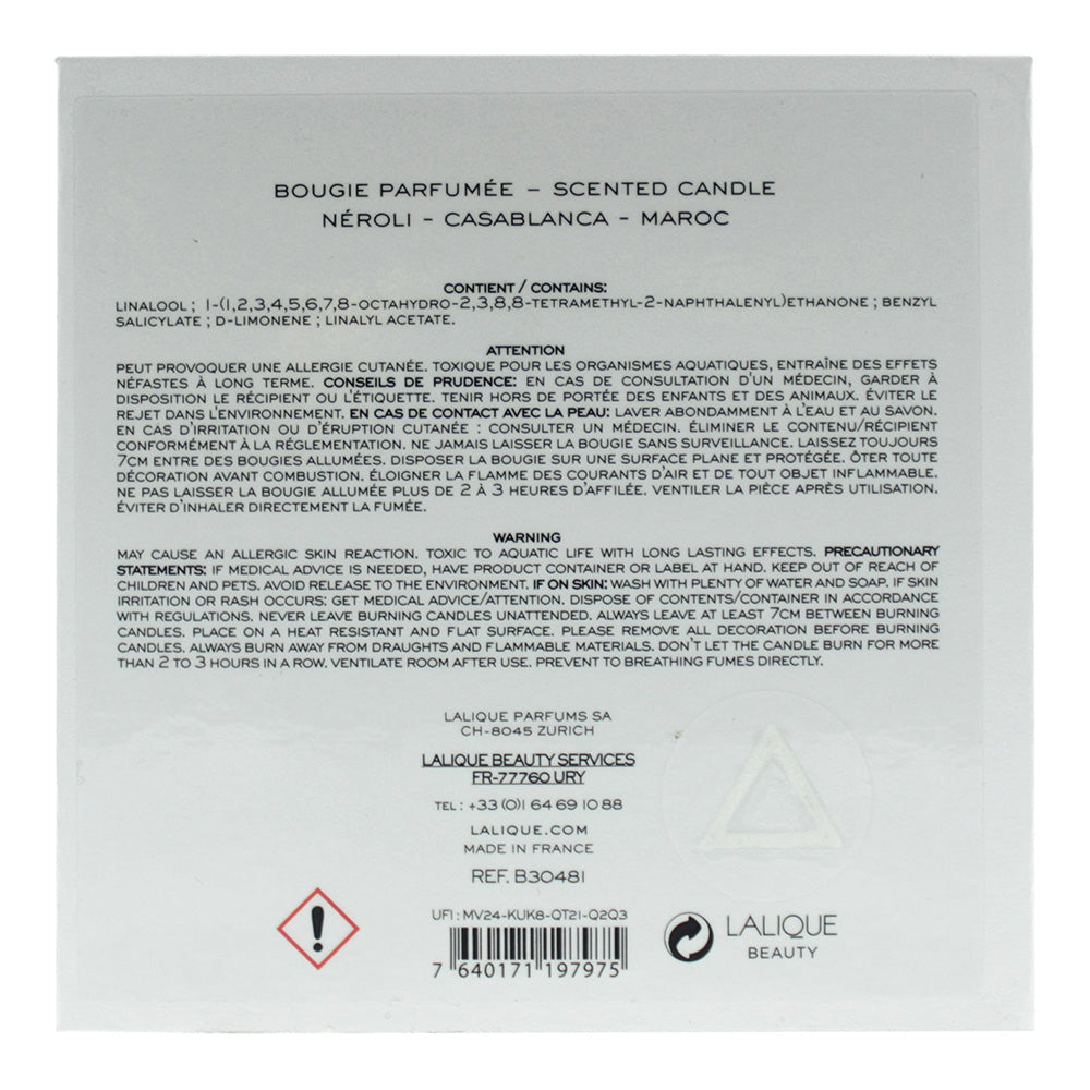 Lalique Neroli Casablanca Candle 600g