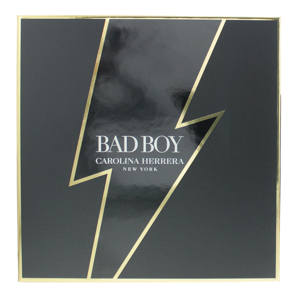 Carolina Herrera Bad Boy 3 Piece Gift Set: Eau de Toilette 100ml - Eau de Toilet - Box