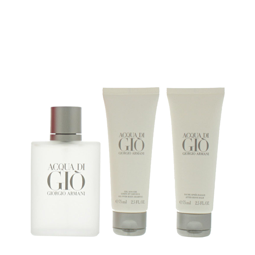 Giorgio Armani Acqua Di Gio 3 Piece Gift Set: Eau de Toilette 100ml - Shower Gel - Product