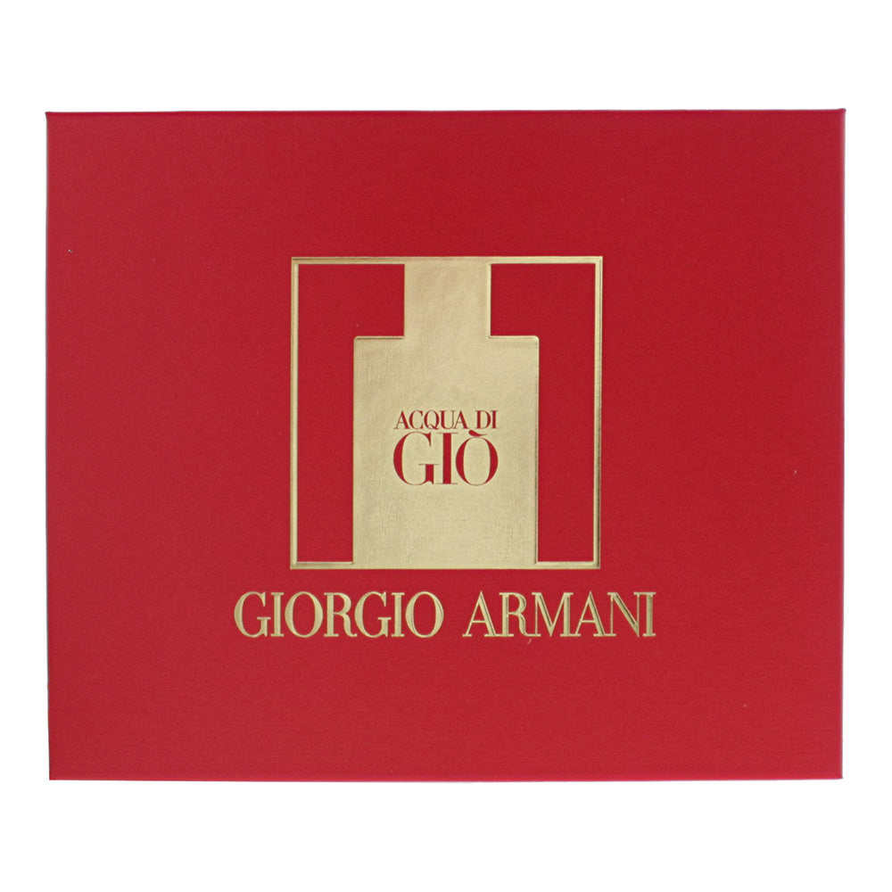 Giorgio Armani Acqua Di Gio 3 Piece Gift Set: Eau de Toilette 100ml - Shower Gel - Box