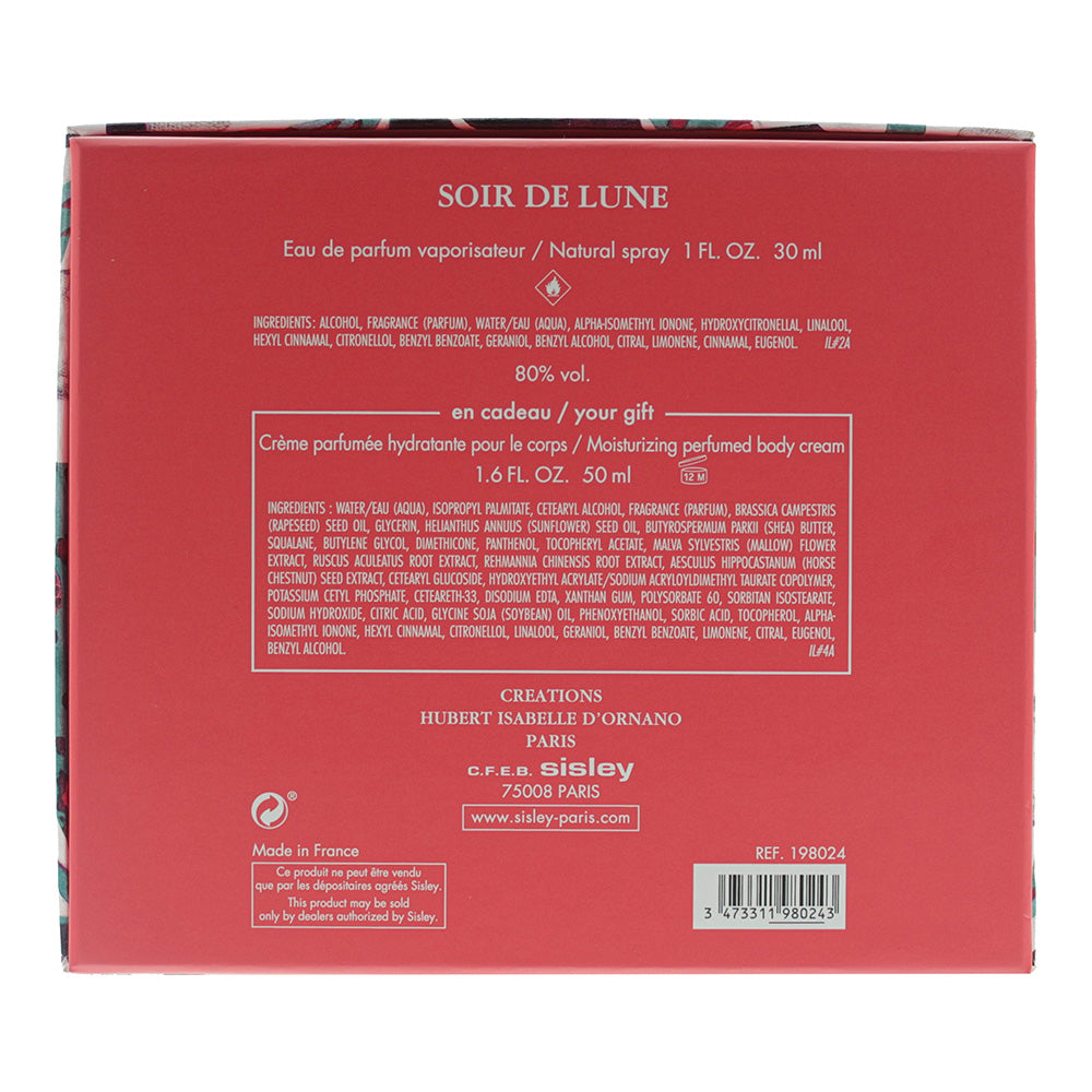 Sisley Soir De Lune 2 Piece Gift Set: Eau De Parfum 30ml - Perfumed  Body Cream 50ml