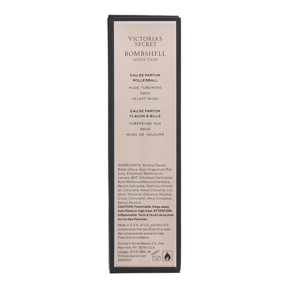 Victoria's Secret Bombshell Seduction Rollerball Eau de Parfum 7ml - Ingredients
