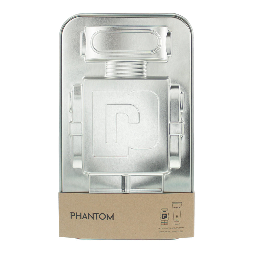 Paco Rabanne Phantom 2 Pieces Gift Set: Eau de Toilette 50ml - Shower Gel 100ml - Box