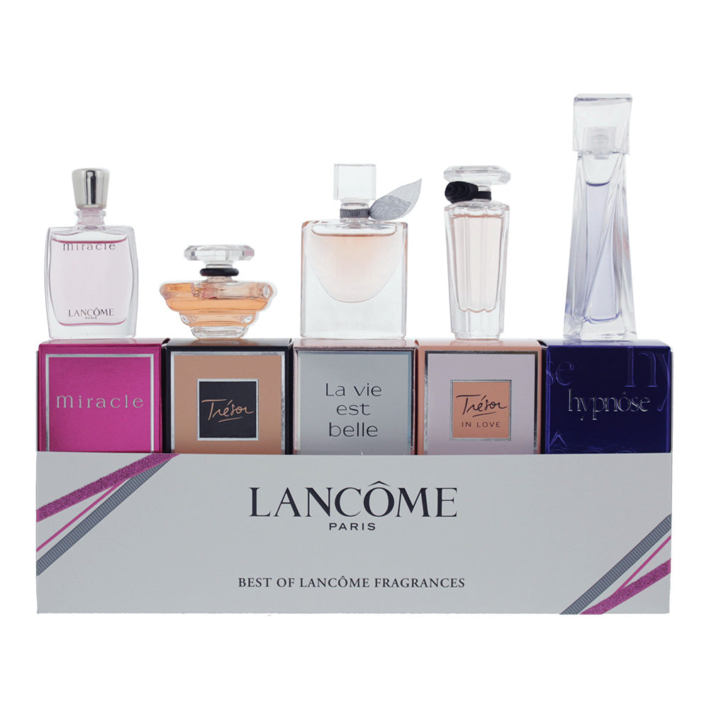Lancome 5 Piece Gift Set: La Vie Est Belle Eau De Parfum 4ml - Miracle Eau De Parfum 5ml - Tresor Eau De Parfum 7.5ml - Tresor In Love Eau De Parfum 5