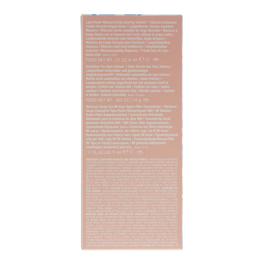 Clinique 3 Piece Gift Set: Black Onyx Mascara 6ml - Hydro-Filler Concentrate 5ml - Intense Chocolate Eyeliner 0.14g