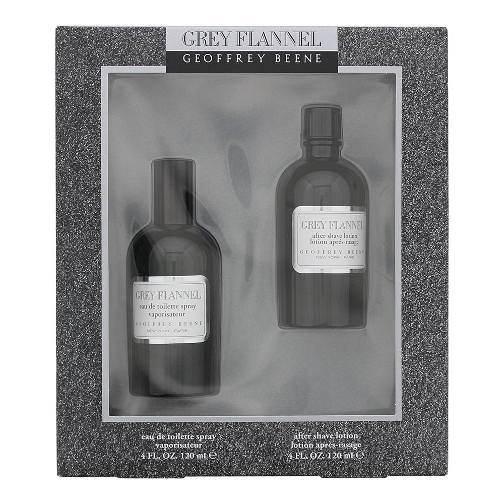 Geoffrey Beene Grey Flannel 2 Piece Gift Set: Eau de Toilette 120ml - Aftershave