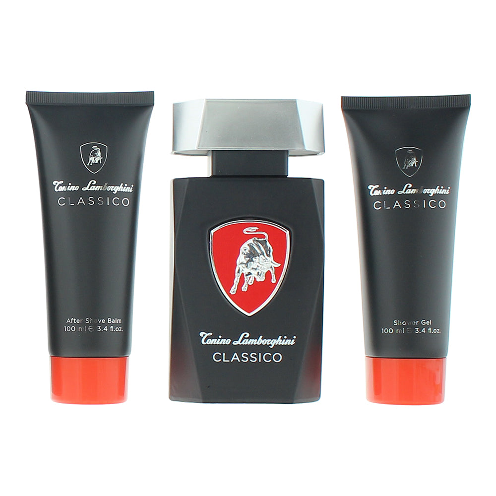 Tonino Lamborghini Classico 3 Piece Gift Set: Eau de Toilette 125ml - Shower Gel - Product