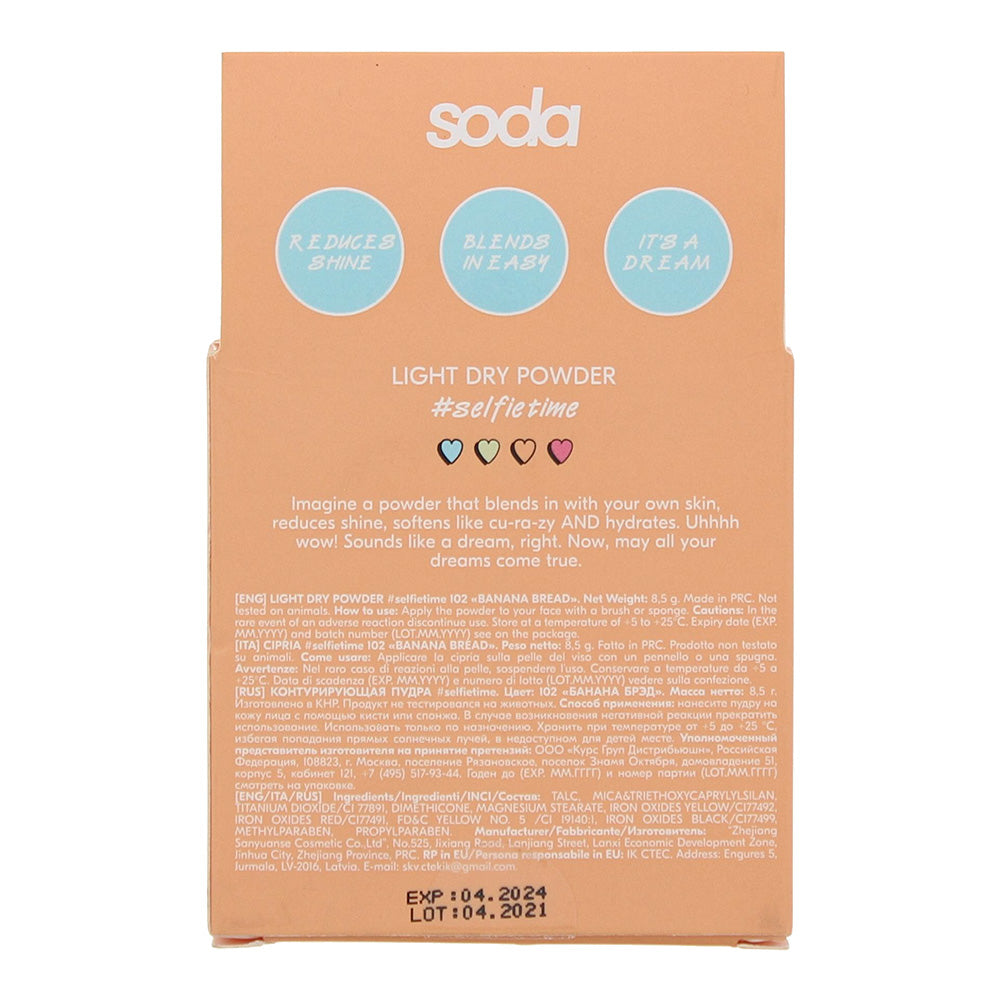 Soda #Selfietime 102 Banana Bread Powder 8.5g