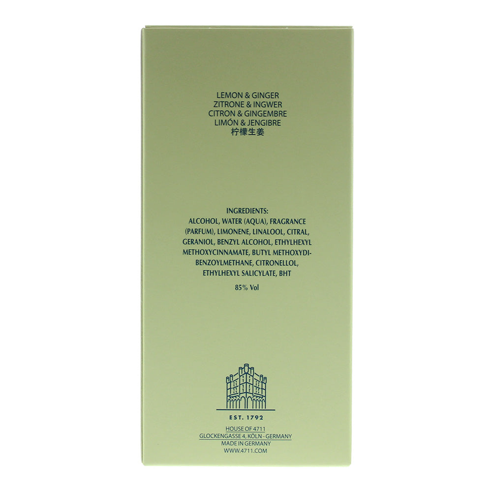 4711 Acqua Colonia Lemon & Ginger Eau de Cologne 50ml
